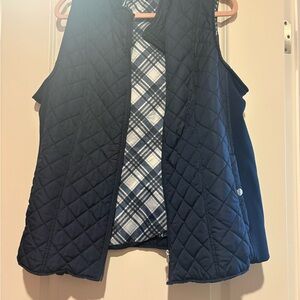 Navy Quilted Women's Vest